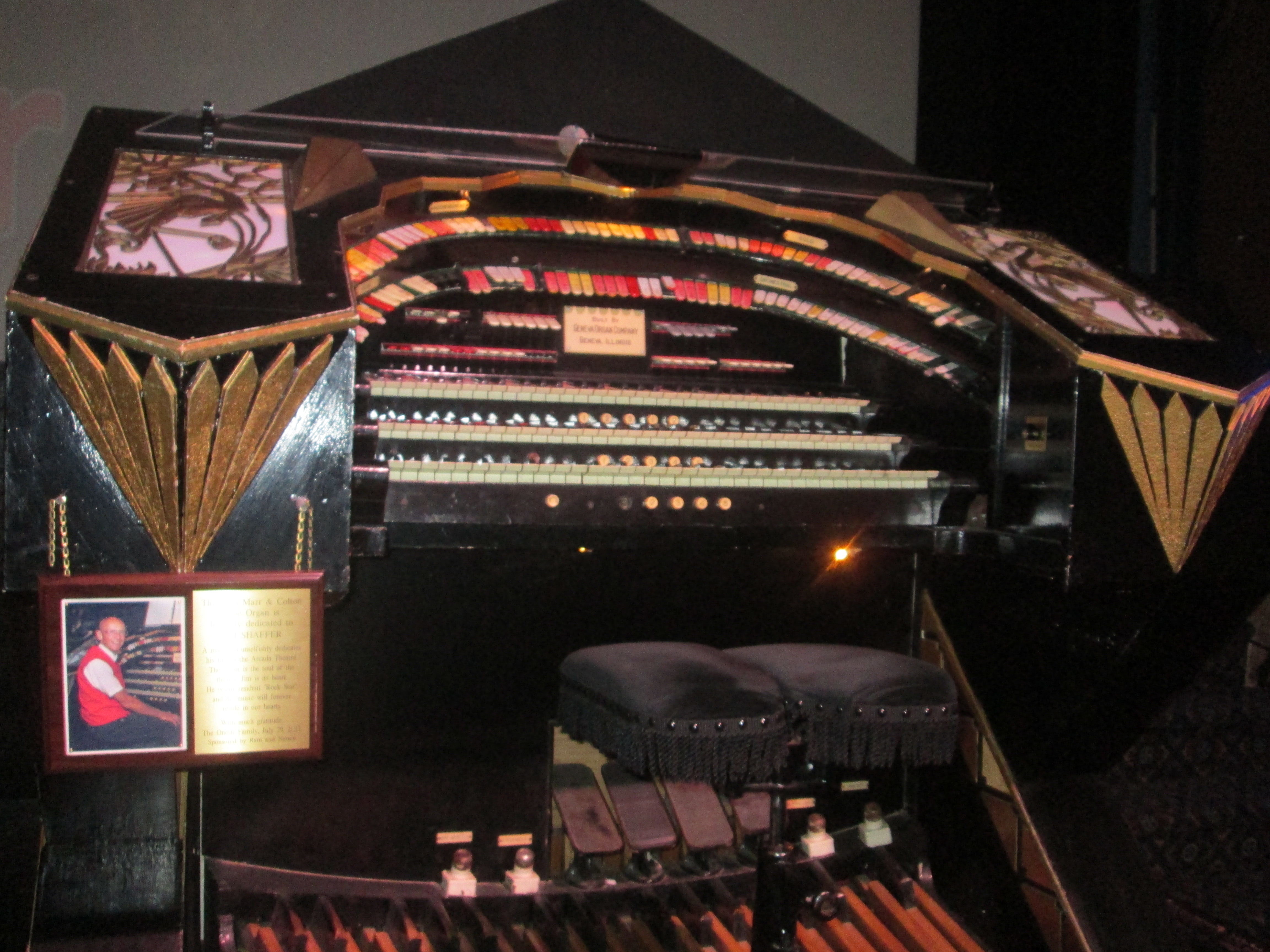 The organ at the Arcada Theater